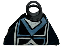 Load image into Gallery viewer, Handmade Ghanaian Mud Cloth Purse Handbag with Wooden Sankofa Bird Handle