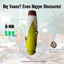 Load image into Gallery viewer, Decorative Handcrafted Clay Corn Vase