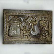 Load image into Gallery viewer, Hand Carved Ornate Table with Village Scene