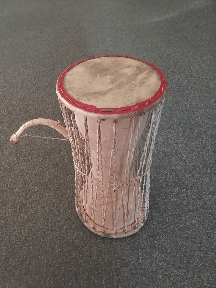 Hand Crafted Ghanaian Talking Drum - Small