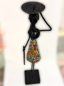 Beaded Maasai Candle Holder