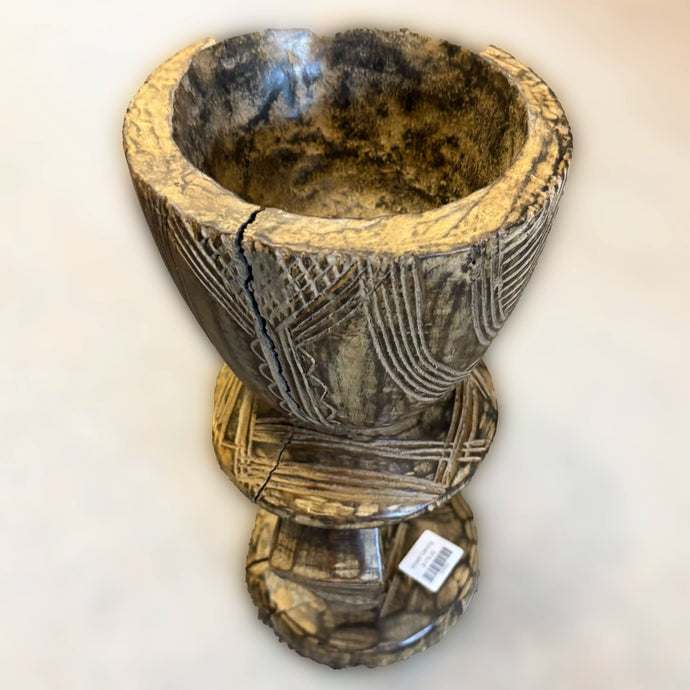 Hand Carved Wooden Chalice