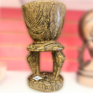 Hand Carved Wooden Chalice