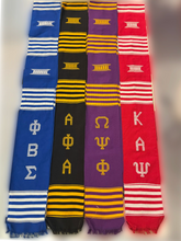 Load image into Gallery viewer, Hand Woven D9 Fraternity and Sorority Graduation Kente Stole
