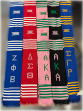 Load image into Gallery viewer, Hand Woven D9 Fraternity and Sorority Graduation Kente Stole
