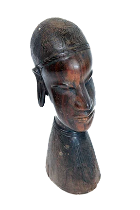 Authentic Ghanaian Hand Carved Wooden Statue