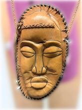 Load image into Gallery viewer, Leather Hand Stitched Medium Sized Face Bag
