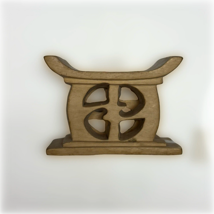 Hand Carved Wooden Mini Ashanti Stool Replica