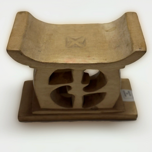 Hand Carved Wooden Mini Ashanti Stool Replica