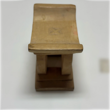 Load image into Gallery viewer, Hand Carved Wooden Mini Ashanti Stool Replica

