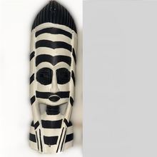 Load image into Gallery viewer, Authentic Painted Black and White Mask
