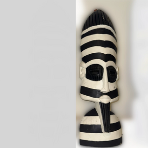 Authentic Painted Black and White Mask