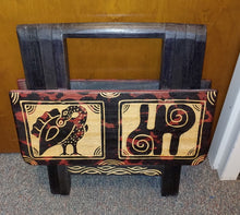 Load image into Gallery viewer, Authentic Adinkra Symbol Wooden Folding Table
