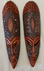Hand Crafted Wooden/Metal Fulani Mask