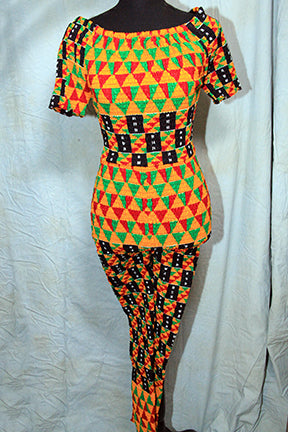 Kente' pattern Women's Jumpsuit