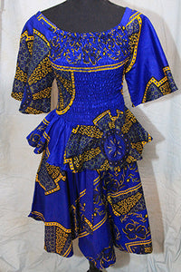 West African Two Piece Blouse & Skirt Set