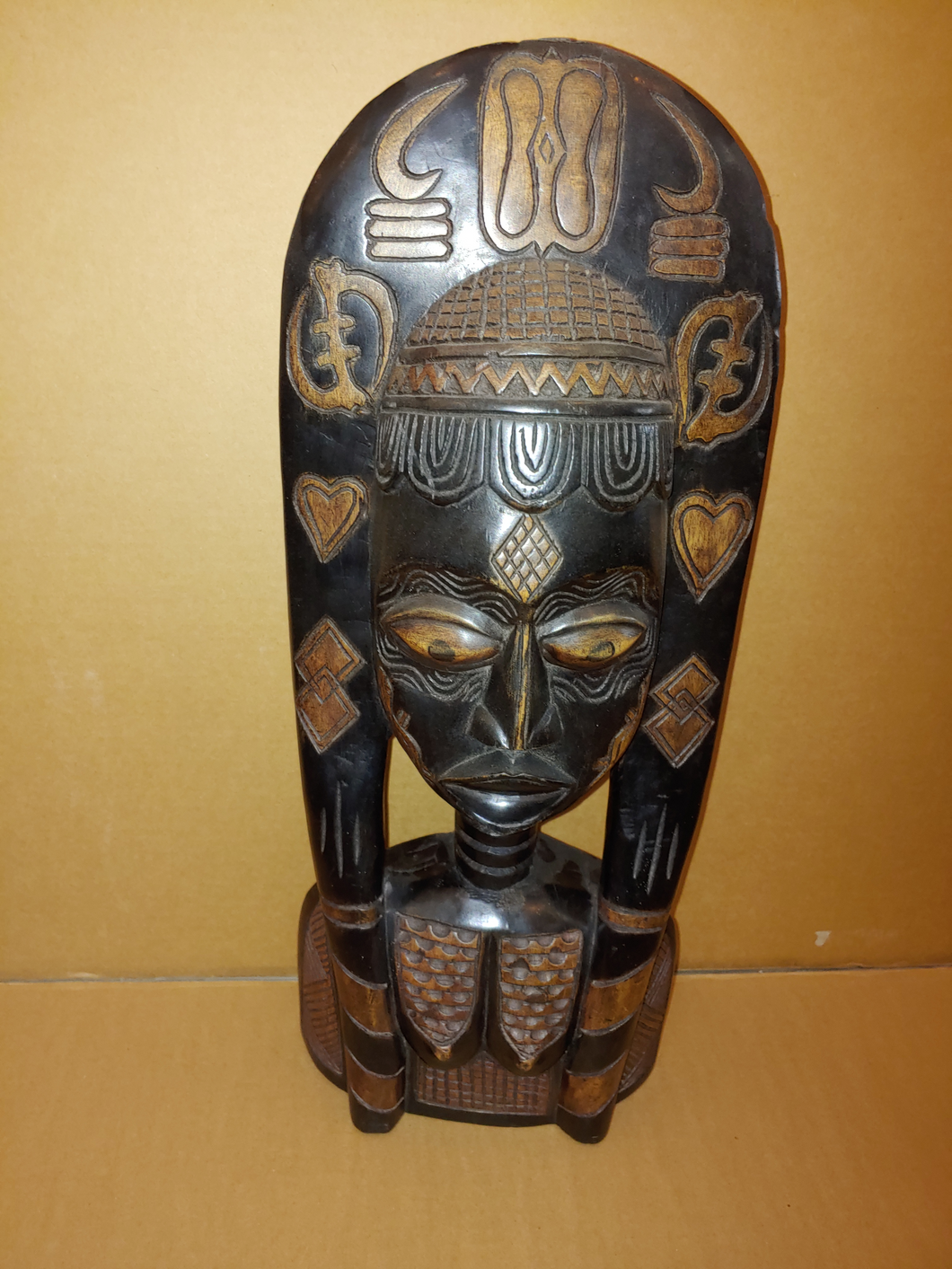 Hand Carved Ghanaian Mask