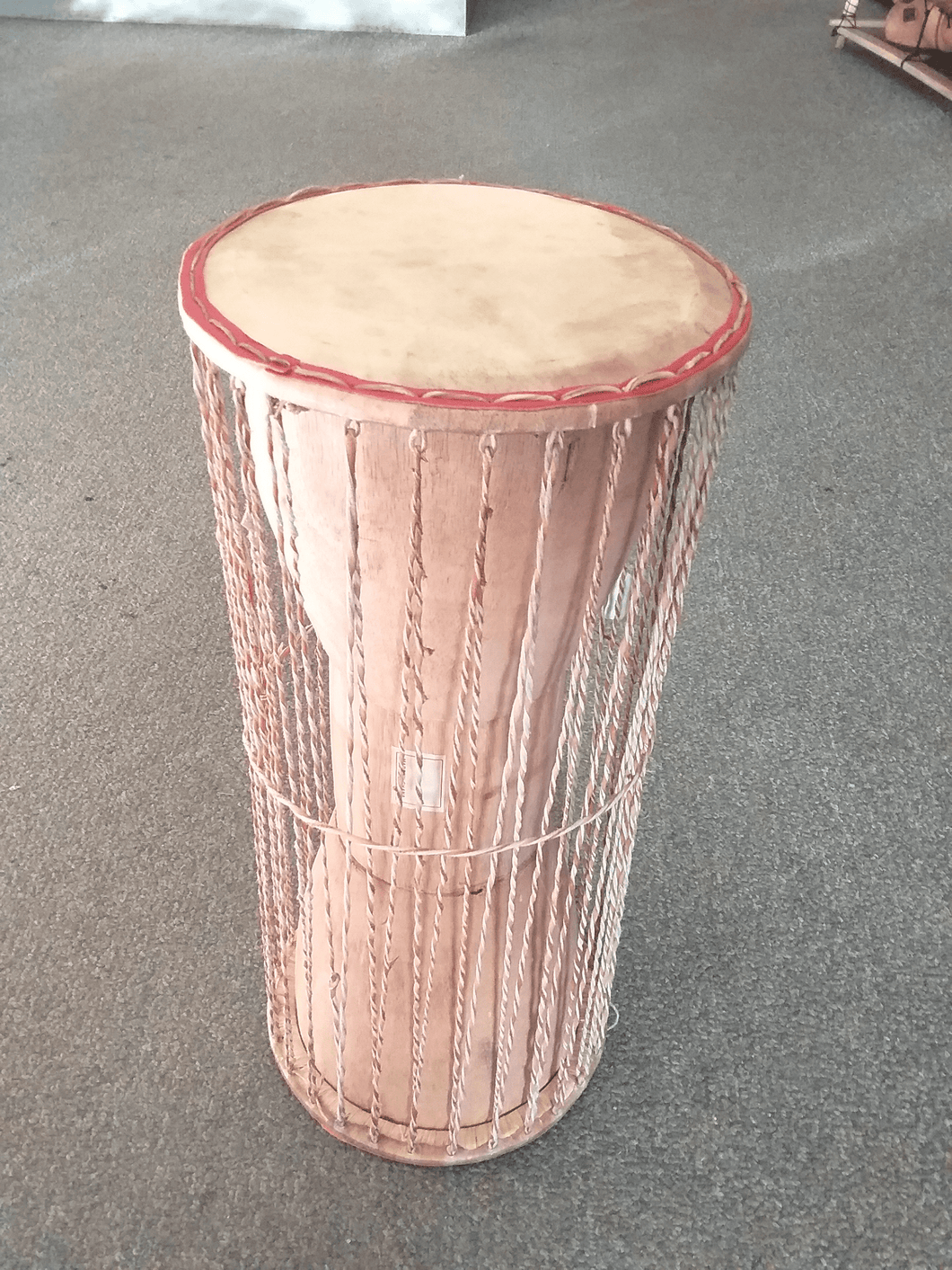 Hand Crafted Ghanaian Talking Drum - Large